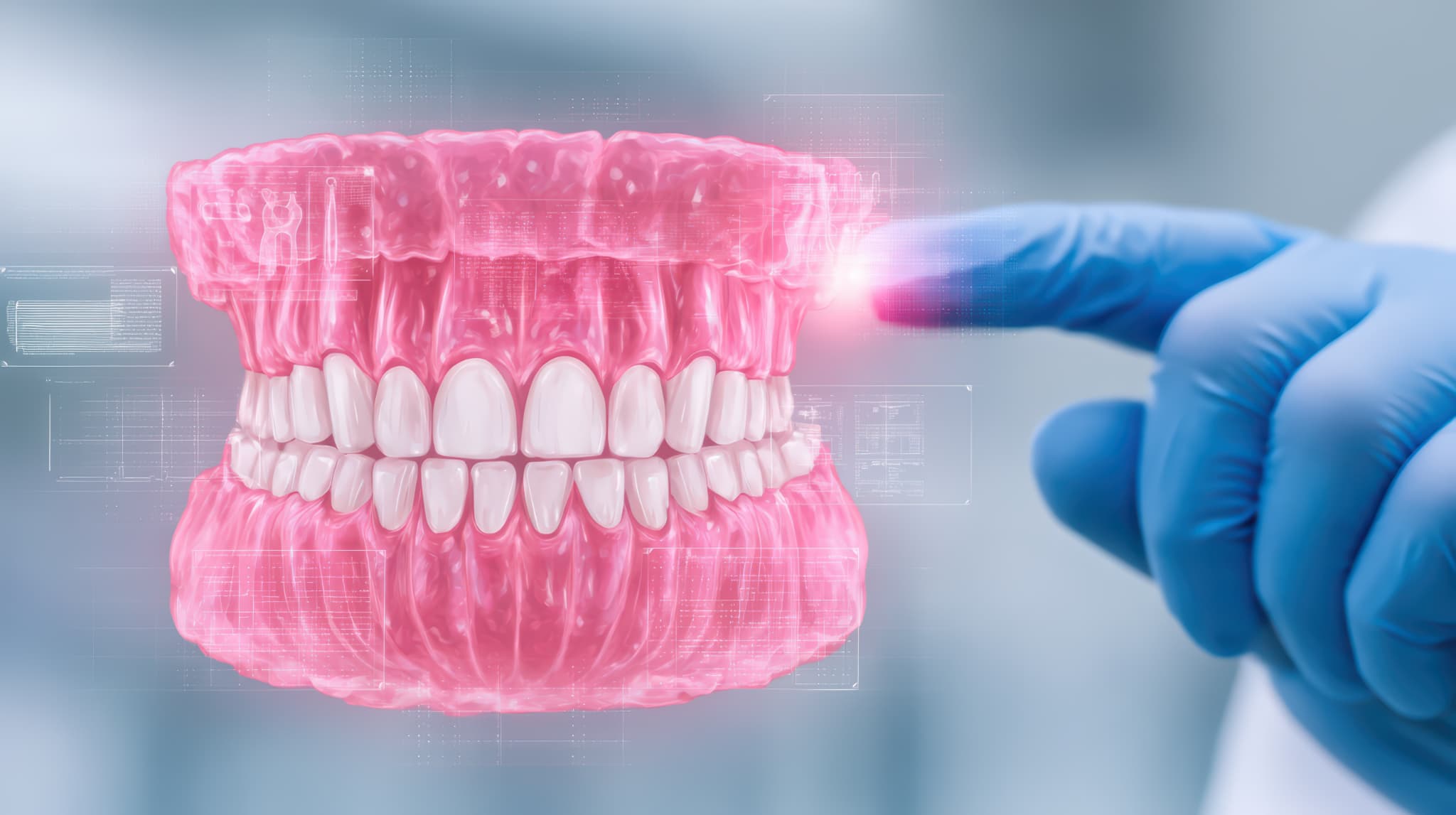 親知らず周辺が腫れる原因を説明する歯科医師