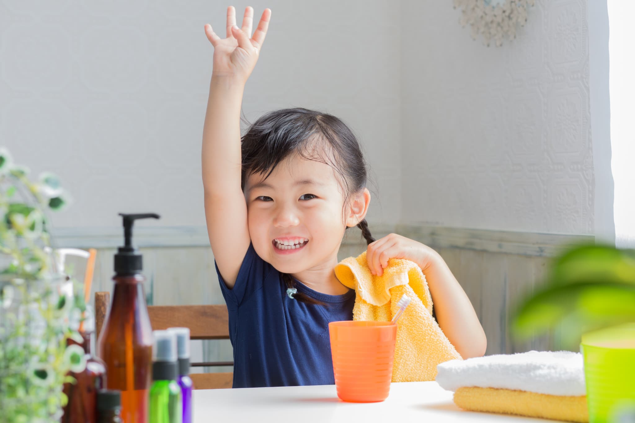 歯磨きを自主的に頑張る子ども